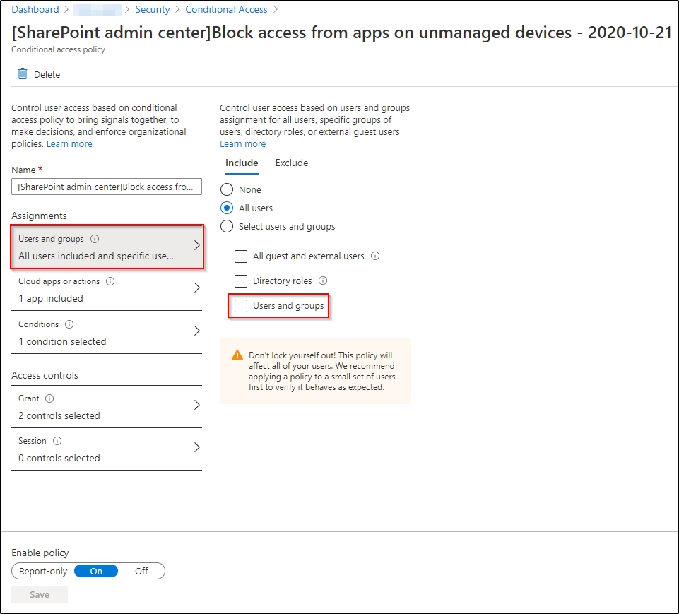 Protect SharePoint Data From Unmanaged Devices. | My Public Knowledge Base