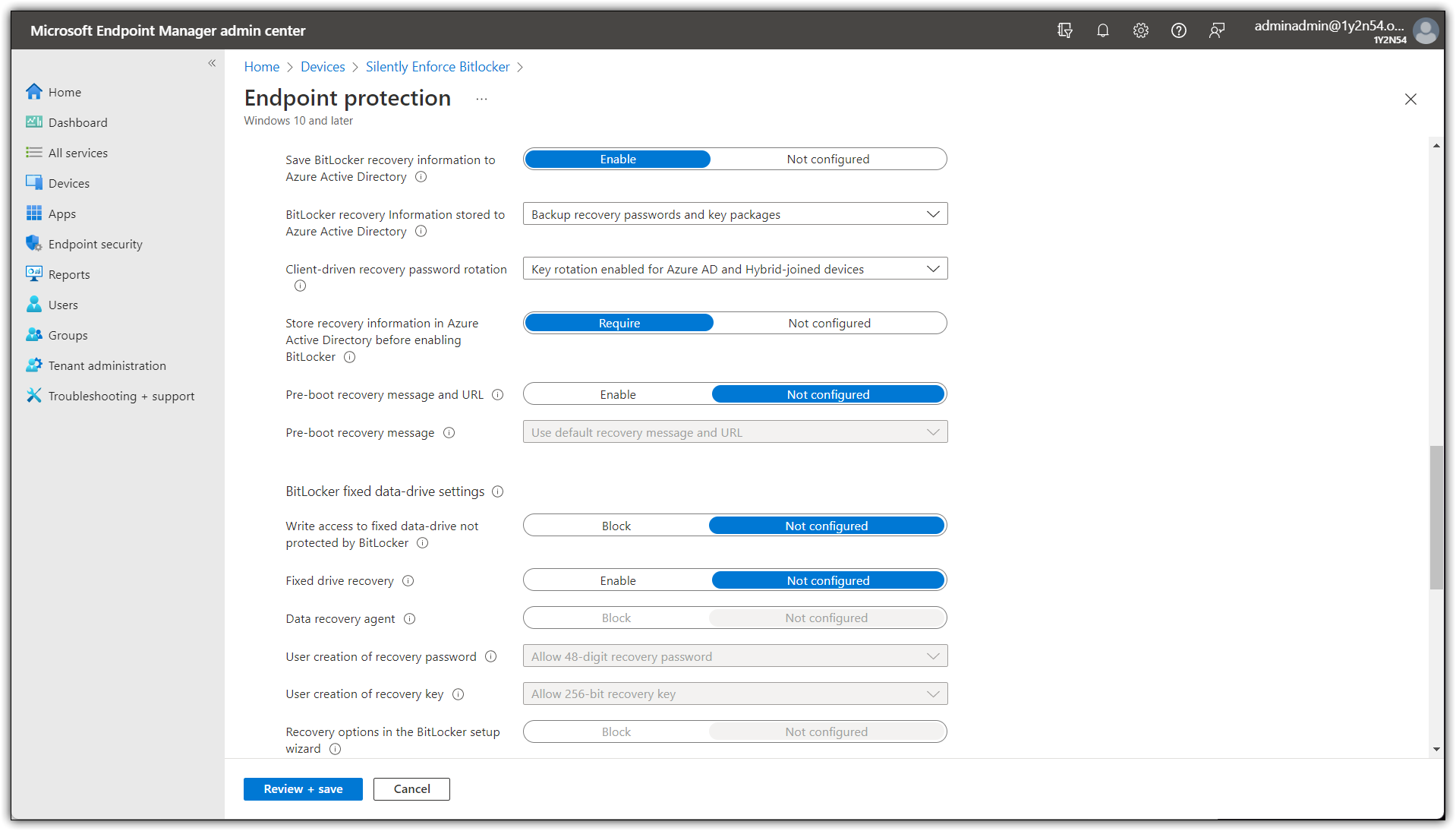 Silently Enforce Bitlocker Using Endpoint Manager (Intune)